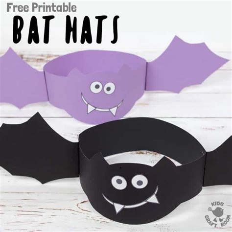 Printable Bat Hat Template